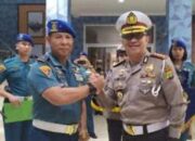 Peringatan HUT Pomal Ke 74, Polda Metro Jaya Sematkan Pin Tertip Lalu Lintas Ke Danpuspomal TNI