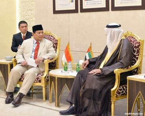 prabowo kunjungan ke abudhabi Menhan Prabowo Subianto Kunjungan Kerja Ke Abu Dhabi