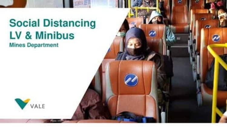 LV Minibus Distancing 1 1 Cegah Corona, PT Vale Indonesia Tbk Terapkan Social distancing