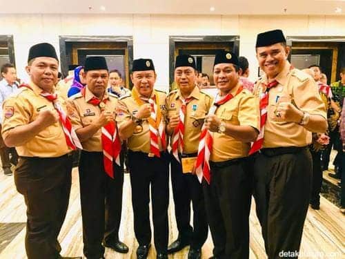 kadis kominfo makassar Nurdin Abdullah Lantik Iqbal Samad Suhaeb Jadi Ketua Kwarcab Pramuka Makassar