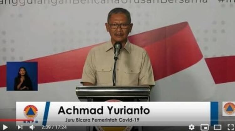 achmad yurianto juru bicara pemerintah covid 19 Update Terbaru Pasien Positif Corona RI Jadi 790, Meninggal 58 Orang