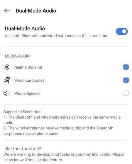 realme 5 Cara mengaktifkan dan menggunakan Dual Earphones di realme UI