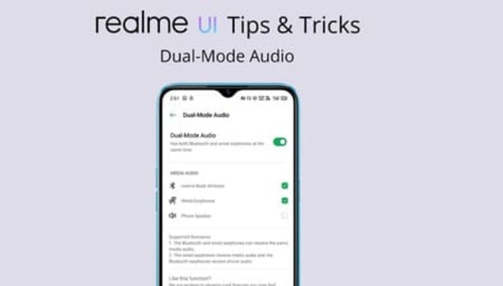 realme tips 1 Cara mengaktifkan dan menggunakan Dual Earphones di realme UI