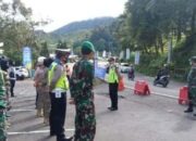 Petugas Gabungan Sekat Perbatasan Bogor dan Cianjur
