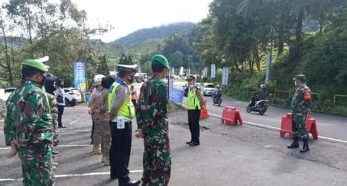 IMG 20525 WA0012 1 Petugas Gabungan Sekat Perbatasan Bogor dan Cianjur