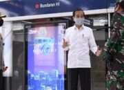 Presiden Jokowi Tinjau Stasiun MRT Untuk Pendisiplinan Protokol Kesehatan