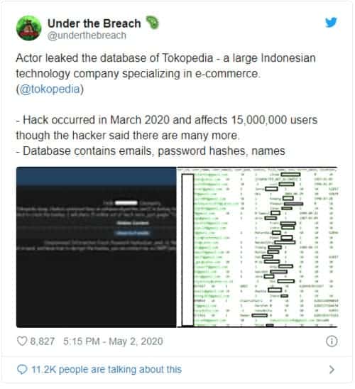 tokopedia hack 3 15 Juta Akun Pengguna Tokopedia Diisukan Bocor (Tokopedia di Hack)