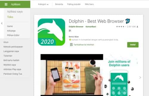 Dolphin Browser 10 Rekomendasi Browser Ringan dan Cepat Untuk Smartphone 2020