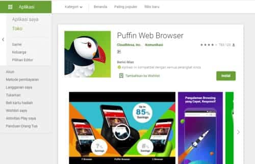PuffinBrowser 10 Rekomendasi Browser Ringan dan Cepat Untuk Smartphone 2020