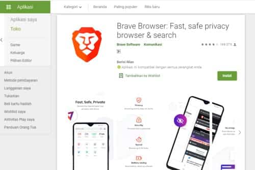 bravebrowser 10 Rekomendasi Browser Ringan dan Cepat Untuk Smartphone 2020