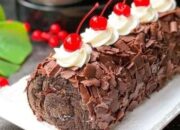 Resep Cara Membuat Black Forest Roll Cake