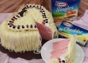 Resep Cake Heart Valentine Paduan Keju Kraft