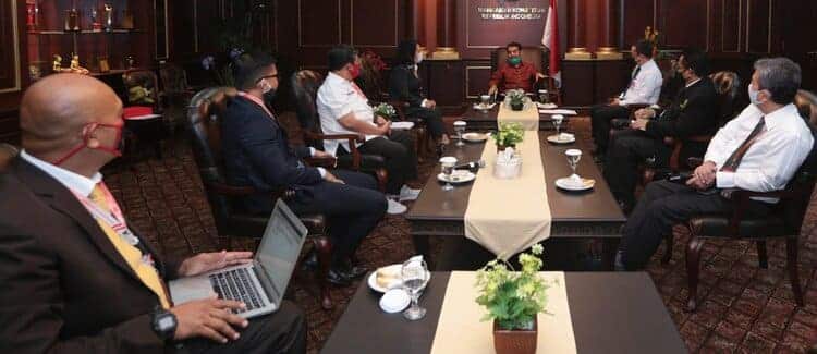 Ketua MK Anwar Usman Kongres Advokat Indonesia Audensi Dengan Ketua MK Jaling Kerjasama Sosialisasi Konstitusi