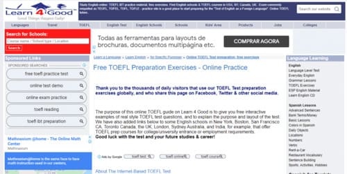 learn4good 6 Situs Gratis Untuk Belajar TOEFL