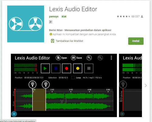 lexis audio 5 Aplikasi Buat Edit Suara Di HP, Dijamin Mudah!