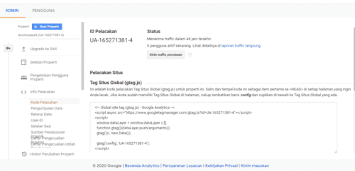Screenshot 234 Cara Daftar dan Memasang Google Analytics di WordPress Pakai Plugin Flying Analytics