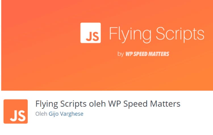 Flying Script Cara Mempercepat WordPress Dengan Flying Script Termasuk Lazy Load Adsense