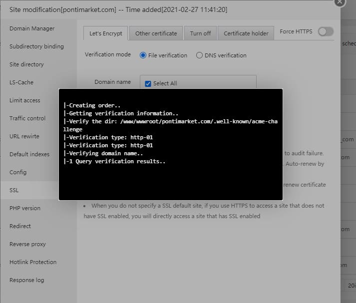 Screenshot 450 Cara Pasang SSL Pada aaPanel Menggunakan Cloudflare