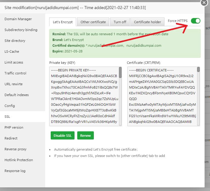 Screenshot 451 Cara Pasang SSL Pada aaPanel Menggunakan Cloudflare