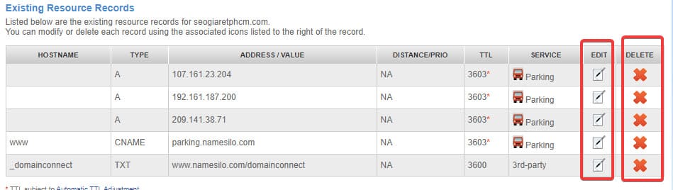 dns domain namesilo record 1 1 Cara Mengubah Name Server dan DNS Record Domain di NameSilo