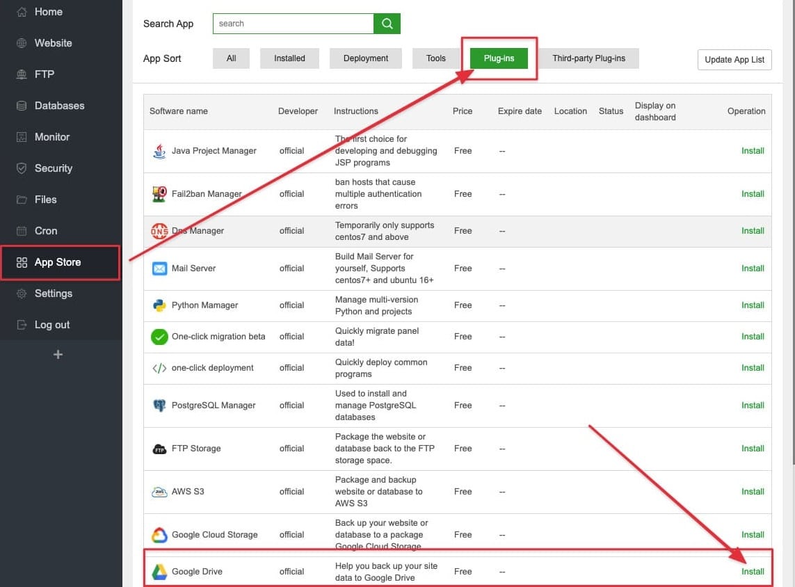 google drive 1 Cara Backup File Website di aaPanel Menggunakan Google Drive