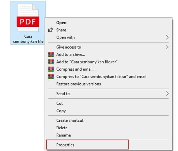 Cara Sembunyikan File atau Folder Pada Windows 101 Cara Sembunyikan File atau Folder Pada Windows 10