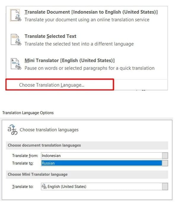 Cara Translate Dokumen Lewat Microsoft Word4 Cara Melakukan Translate Menggunakan Microsoft Word