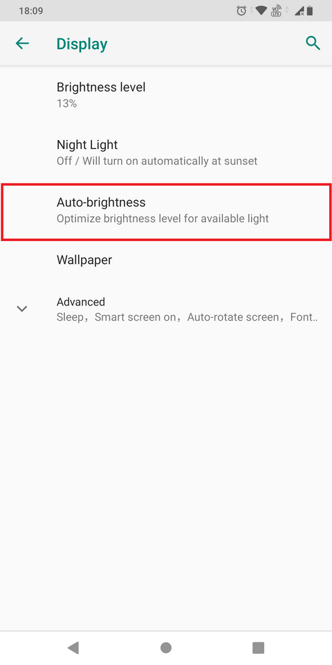 Auto brightness Cara Matikan Kecerahan Layar Otomatis di Smartphone Android